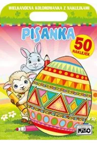 Pisanka. Wielkanocna kolorowanka z naklejkami