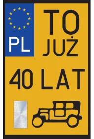 Yeku Karnet Urodziny 40 Zabytek