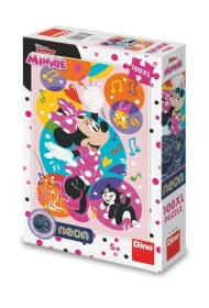 Puzzle 100 el. XL �wiec�ce w ciemno�ci Myszka Minnie Dino Toys