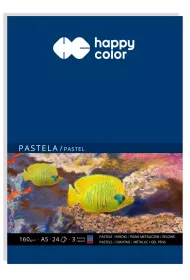 Happy Color Blok do pasteli Art A5, 160g, 3 kolorw, 24 arkusze