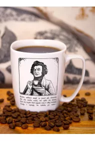 Nadwyraz.com Kubek ceramiczny biay Adam Mickiewicz