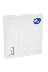 Serwetki 33x33 3D bia�a z per��