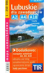 Lubuskie dla zawodowc�w. Mapa samochodowa w skali 1:250 000
