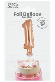 Godan Balon foliowy na patyczku BC-5RZ1 Cyfra 1