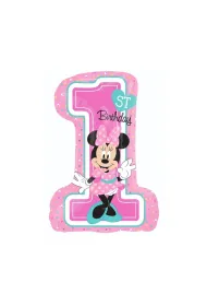 Amscan Balon foliowy 1st Birthday Minnie Mouse