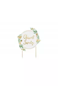 PartyDeco Topper na tort Chrzest �wi�ty mix 15x20cm