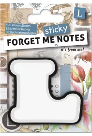 If Forget me sticky. Notes kart samoprzylepne litera L