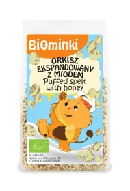Biominki Orkisz ekspandowany z miodem 210 g Bio