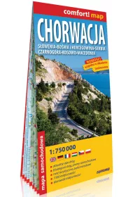 CHORWACJA MAPA SAMOCHODOWA LAMINAT 2018