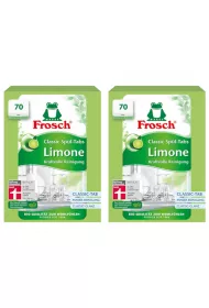 Frosch Tabletki do zmywarek Classic limonkowe zestaw 2 x 70 szt.