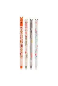 D�ugopis wymazywalny Happy Color Uszaki 0.5mm niebieski - Floral Art, 1 szt