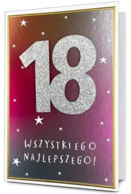 Pan Dragon Karnet B6 Urodziny Osiemnastka
