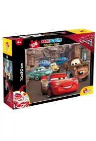 Puzzle maxi dwustronne 108 el. Auta Lisciani