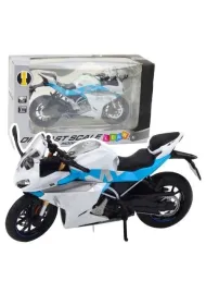 Motocykl metalowy ze �wiat�em i d�wi�kiem 1:12 LeanToys
