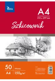 Tetis Szkicownik A4 50 arkuszy