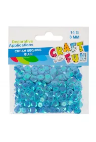 Craft with Fun Cekiny kremowe 8 mm