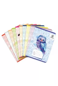 Elanders Zeszyt A5 Puffy Birds kratka 64 kartek 10 szt.