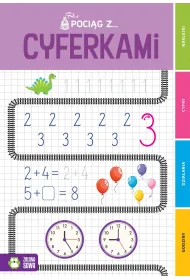KSIAZECZKA EDUK 200X288 POCIAG Z CYFER NAKLEJ ZS
