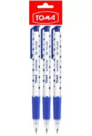 D�ugopis automatyczny Superfine niebieski niebieski 3 szt.