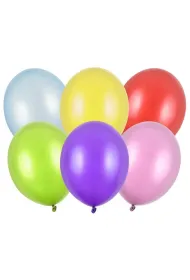 PartyDeco Balony Strong 30cm metalizowane, mix: 1op./10szt.