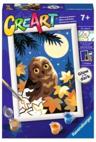 Malowanie po numerach CreArt - Sowa noc� Ravensburger