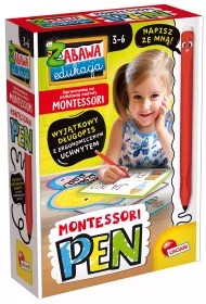 Montessori. Dugopis z 32 tabliczkami Lisciani