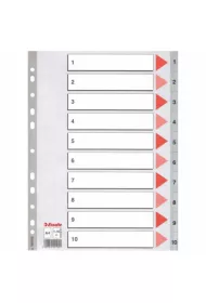 Esselte Przek�adka A4 PP 1-10 numeryczna 100105