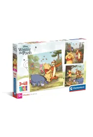 Puzzle 3x48 el. SuperColor. Winnie The Pooh Clementoni