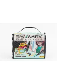 Rawmark Markery Basic Line + Kolorowanka 80 szt.