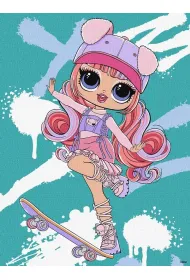 Malowanie po numerach - Tweens LOL Skate Dance Ideyka