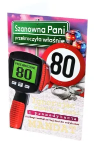 Yeku Karnet Urodziny 80