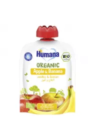 Humana Mus jabko-banan po 6. miesicu 100% Organic Quality 90 g Bio