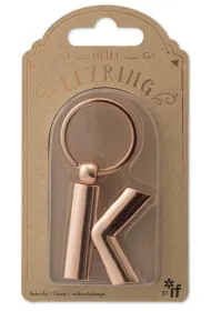 If Metalowy brelok do kluczy litera K Keyring