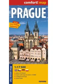 Praga laminowany plan miasta 1:17 500