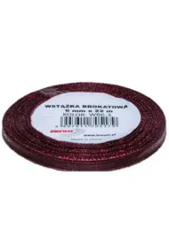 Brewis Wst��ka brokatowa czerwona 6mm x 22m