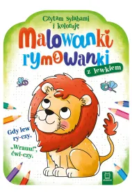 Malowanki rymowanki z lewkiem. Czytam sylabami i koloruj�