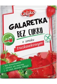 Celiko Galaretka o smaku truskawkowym bez dodatku cukru bezglutenowa 14 g