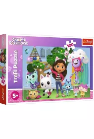 Puzzle 100 el. Koci Domek Gabi Trefl