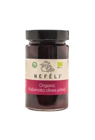 Nefeli Oliwki czarne kalamata bez pestek w zalewie 295 g Bio