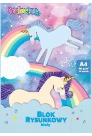 Patio Colorino Blok Rysunkowy Bia�y A4/20k 90g - Unicorn