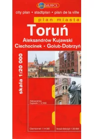 Toru�. Aleksandr�w Kujawski. Ciechocinek. Golub-Dobrzy�. Plan miasta w skali 1:20 000