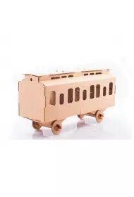 Zabawka z tektury Wagon Osobowy. Leolandia
