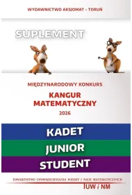 Matematyka z weso�ym kangurem Suplement 2026 Kadet Junior Student