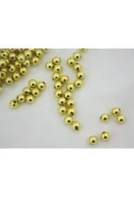 Korale ciemnoz�ote metalowe 10mm 90szt