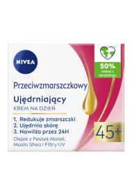 Nivea Przeciwzmarszczkowy+ ujdrniajcy krem do twarzy 45+ 50 ml