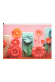 Panta Plast Koperta A4 PP z nadrukiem zip Modern Flowers