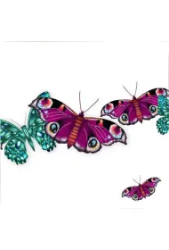 Clear Creations Karnet Swarovski kwadrat CL0328_BL Motyle