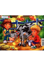 Puzzle 8 el. Farmkids mini Larsen