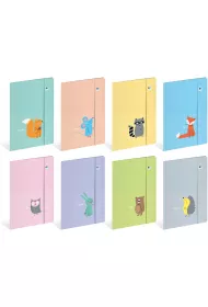 Teczka A4 z gumk� Pastel BEBE Friends