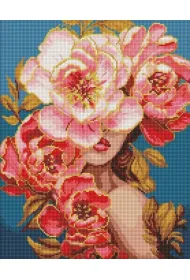 Diamentowa mozaika - Kwitn�ca gracja 40x50cm